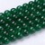 CRA171 Koraliki szklane crackle spękane 10mm sznur 85szt zielone