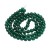CRA171 Koraliki szklane crackle spękane 10mm sznur 85szt zielone