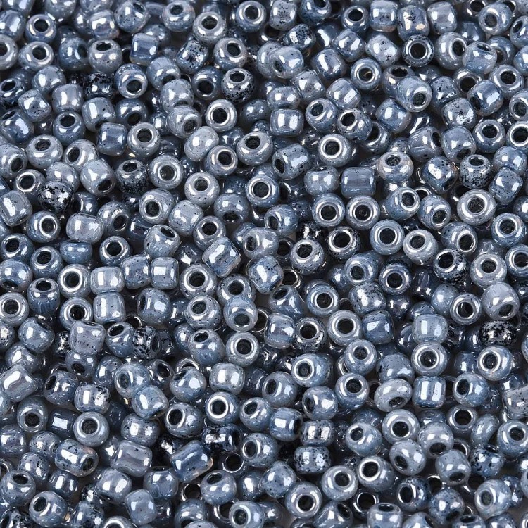 RA528 Koraliki szklane drobne seeds 8/0 okrągłe rokail 3mm 20g szare perłowe
