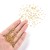 RA534 Koraliki szklane drobne seeds okrągłe rokail 3mm 20g j.złote lined