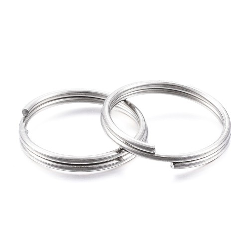 BRE264 Brelok do kluczy baza breloka kółko 25mm 5szt stal nierdzewna