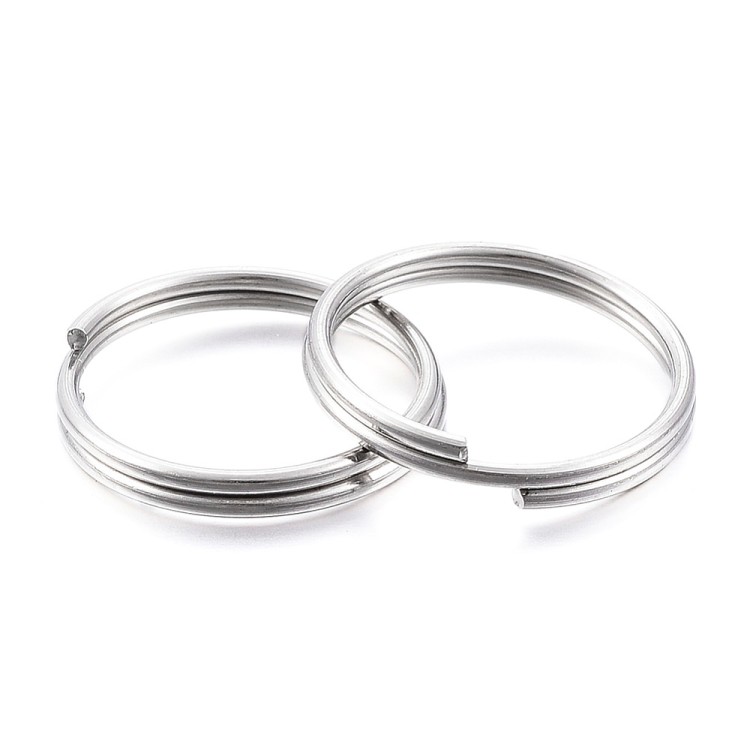 BRE264 Brelok do kluczy baza breloka kółko 25mm 5szt stal nierdzewna