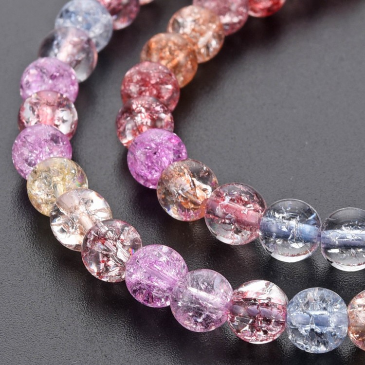 cra178 Koraliki crackle 4mm do sutasz beading sznur