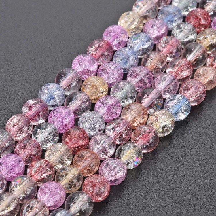 cra178 Koraliki crackle 4mm do sutasz beading sznur