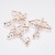 BEZ501 Zawieszka ramka do żywicy kluczyk wing rose gold 2szt
