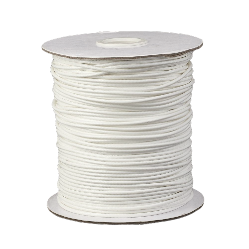 SSN556 Sznurek woskowany SNAKE jubilerski 0,5mm rolka 160m - ecru