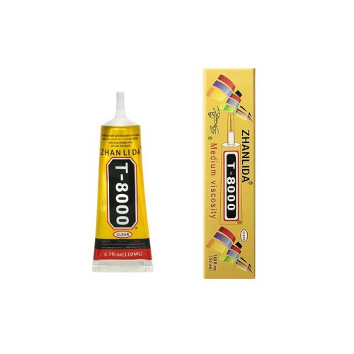 Klej uniwersalny bezbarwny ZHANLIDA T-8000 110ml do rękodzieła DIY z aplikatorem precyzyjnym