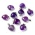 ZKA52 Zawieszka wisior serce serduszko z kamieniem naturalnym agatem pasiastym 15x18mm