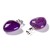 ZKA52 Zawieszka wisior serce serduszko z kamieniem naturalnym agatem pasiastym 15x18mm
