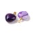 ZKA53 Zawieszka wisior serce serduszko z kamieniem naturalnym agatem pasiastym 15x18mm