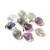 ZKA57 Zawieszka wisior serce serduszko z kamieniem naturalnym fluorytem 15x18mm