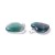ZKA61 Zawieszka wisior serce serduszko z kamieniem naturalnym fluorytem 25x24mm