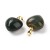 ZKA65 Zawieszka wisior serce serduszko z kamieniem agatem Moss 15x18mm