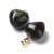 ZKA65 Zawieszka wisior serce serduszko z kamieniem agatem Moss 15x18mm