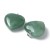 ZKA74 Zawieszka wisior serce serduszko z kamieniem naturalnym awenturynem 30x32mm