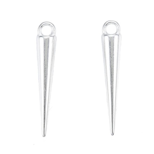 ZM70 Zawieszka metalowa do biżuterii kolec kolce 4,5x35mm punk gothic alternative