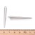 ZSS333 Zawieszka metalowa do biżuterii kolec kolce 6x48mm punk gothic stal nierdzewna