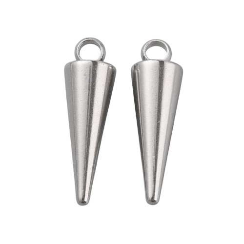 ZSS334 Zawieszka metalowa do biżuterii kolec kolce 5x16mm punk gothic stal nierdzewna