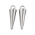 ZSS334 Zawieszka metalowa do biżuterii kolec kolce 5x16mm punk gothic stal nierdzewna