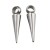ZSS335 Zawieszka metalowa do biżuterii kolec kolce 5x19mm punk gothic stal nierdzewna
