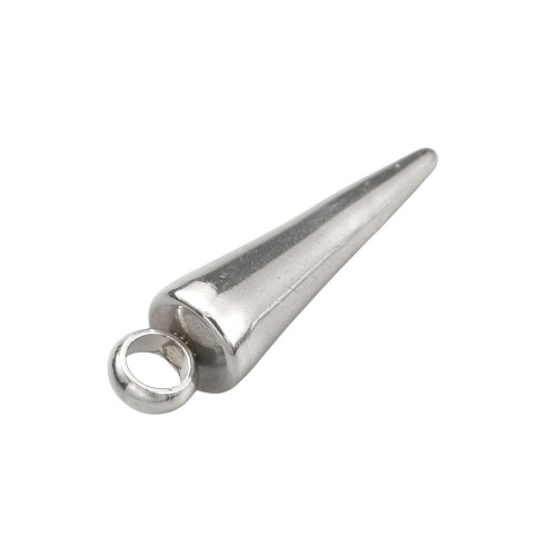 ZSS337 Zawieszka metalowa do biżuterii kolec kolce 4x14mm punk gothic stal nierdzewna