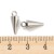 ZSS339 Zawieszka metalowa do biżuterii kolec kolce 5x13mm punk gothic stal nierdzewna