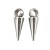 ZSS341 Zawieszka metalowa do biżuterii kolec kolce 5x15,5mm punk gothic stal nierdzewna