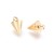 ZSS344 Zawieszka do biżuterii kolec kolce 6x8,5mm punk gothic stal nierdzewna złoty 18K