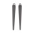 ZSS345 Zawieszka do biżuterii kolec kolce 6x48,5mm punk gothic stal nierdzewna czarny metaliczny