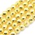 HEM96 Hematyt koraliki kule 3mm fasetowane grad. AAA złote