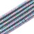 HEM98 Hematyt koraliki fasetowane 2x2x1mm tęczowe PVD rainbow