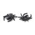 ZM74 Zawieszka metalowa do biżuterii pająk 28x25mm punk gothic czarny