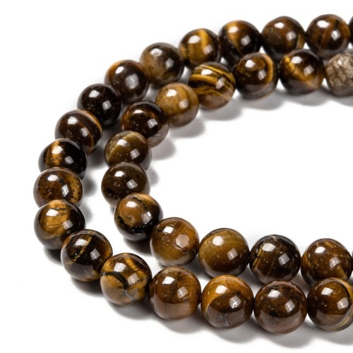 TO45 Tygrysie Oko kamień naturalny koraliki kule 8mm grad.AB
