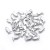 ZSS373 Zawieszka do biżuterii stal nierdzewna ryba 7x12mm platynowa 5szt