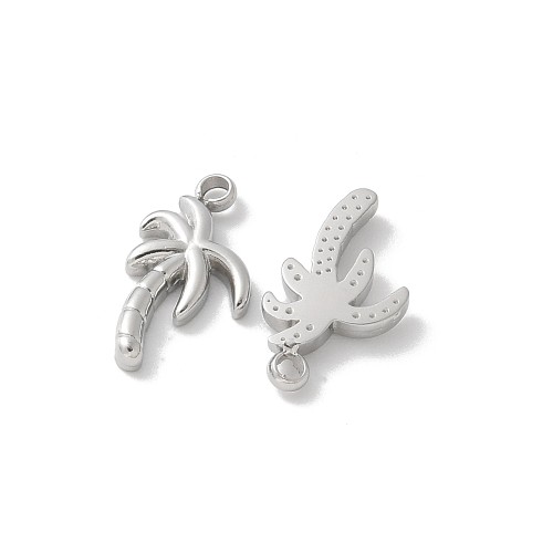 ZSS377 Zawieszka do biżuterii palma 6,5x12mm stal nierdzewna