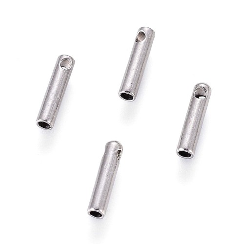 KRZ120 Końcówka do rzemienia 1mm stal nierdzewna 4szt