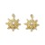 ZSS390 Zawieszka do biżuterii słońce 10x12mm stal nierdzewna PVD złota 18K