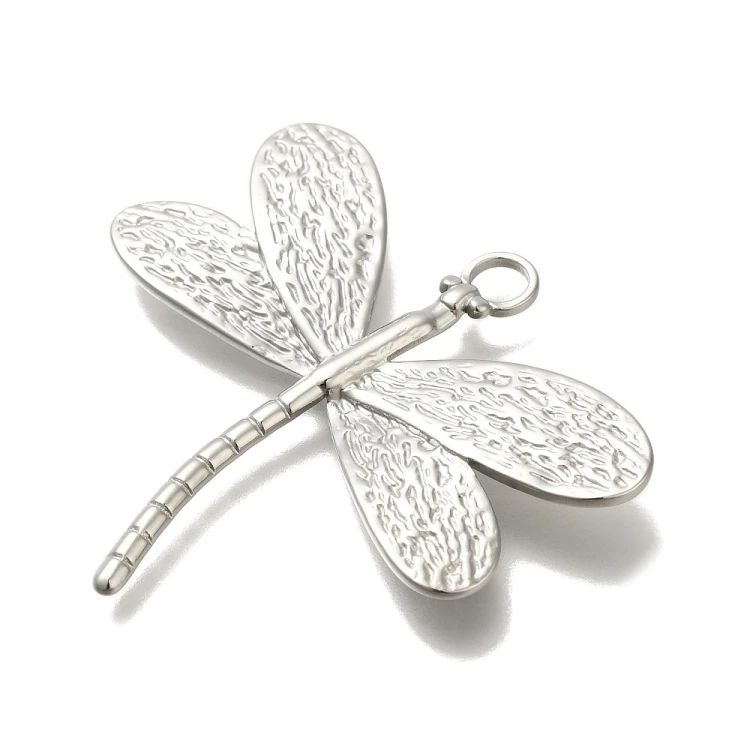 ZSS403 Zawieszka do biżuterii ważka 44x42mm stal nierdzewna złota