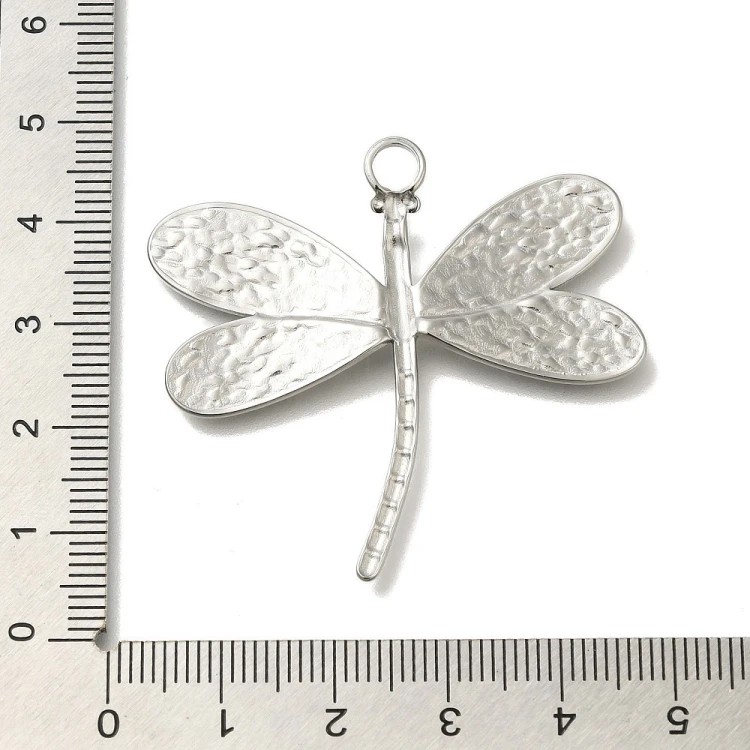 ZSS403 Zawieszka do biżuterii ważka 44x42mm stal nierdzewna złota