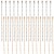 LAN221 Łańcuszek kulkowy z zapięciem 95x2,2mm 102x2mm 200szt platynowy złoty