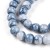 KS101 Koraliki szklane kule 4mm lakierowane sznur 200szt niebieskie