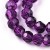 KSF95 Koraliki szklane fasetowane okrągłe 4mm sznur 85szt purpurowe