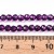 KSF95 Koraliki szklane fasetowane okrągłe 4mm sznur 85szt purpurowe