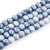 KS101 Koraliki szklane kule 4mm lakierowane sznur 200szt niebieskie