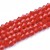 BIC175 Koraliki szklane szlifowane bicone 4mm kryształki sznur 78szt czerwone