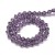 BIC190 Koraliki szklane szlifowane bicone 4mm kryształki sznur 78szt fioletowe