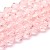 BIC197 Koraliki szklane szlifowane bicone 4mm kryształki sznur 78szt różowe