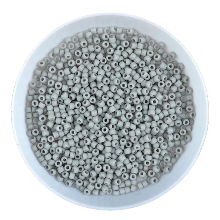 Koraliki szklane TOHO Round 11/0 10g #53F Opaque Frosted Gray