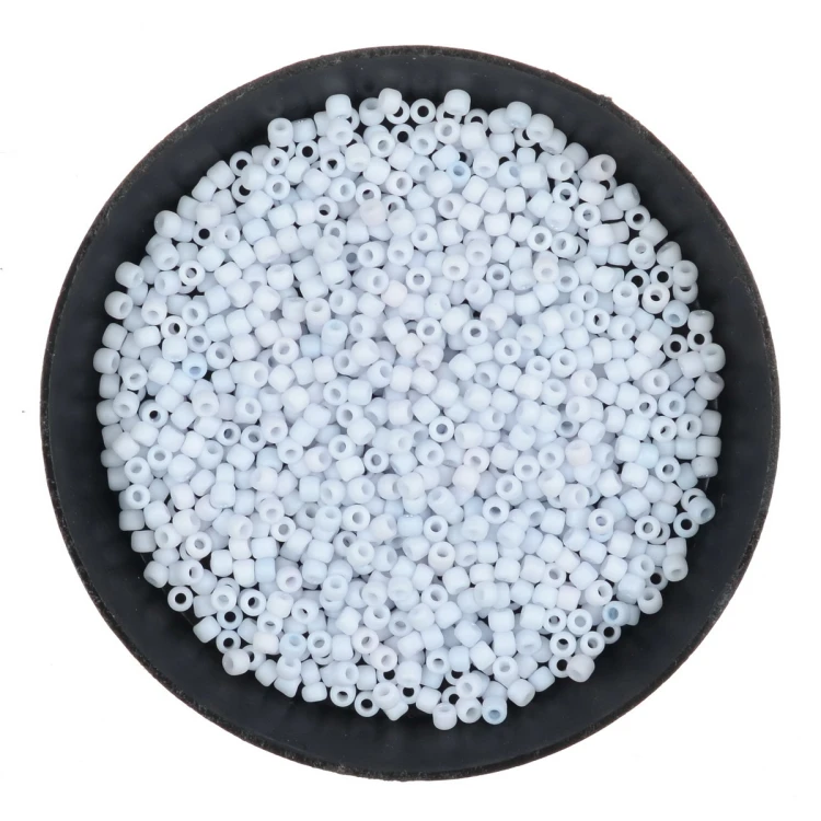Koraliki szklane TOHO Round 11/0 10g #767 Opaque-Pastel-Frosted Lt Gray