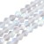 BIC200 Koraliki szklane szlifowane bicone 4mm kryształki sznur 110szt białe AB matowe